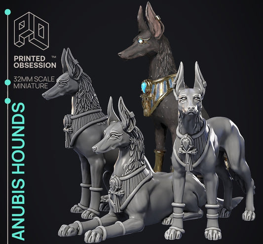 Anubis Hounds - Court of Anubis by Printed Obsession