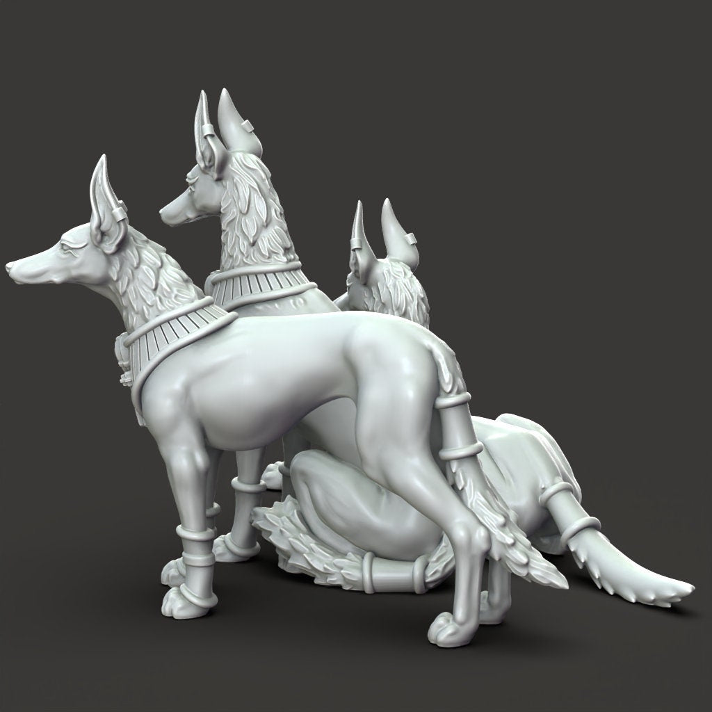 Anubis Hounds - Court of Anubis by Printed Obsession