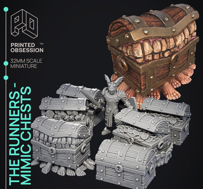 Runner Mimic Chests - Dragon Guard vs Thieves Guild by Printed Obsession