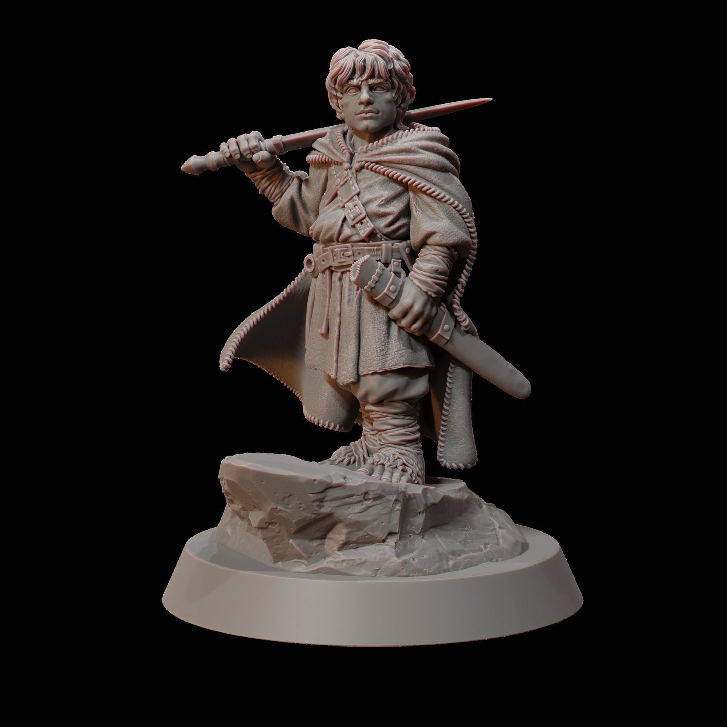 Halfling Warrior - Drunken Dwarf Miniatures