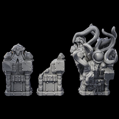 Dwarven Statues - Scrap Waste Creatures by Printed Obsession