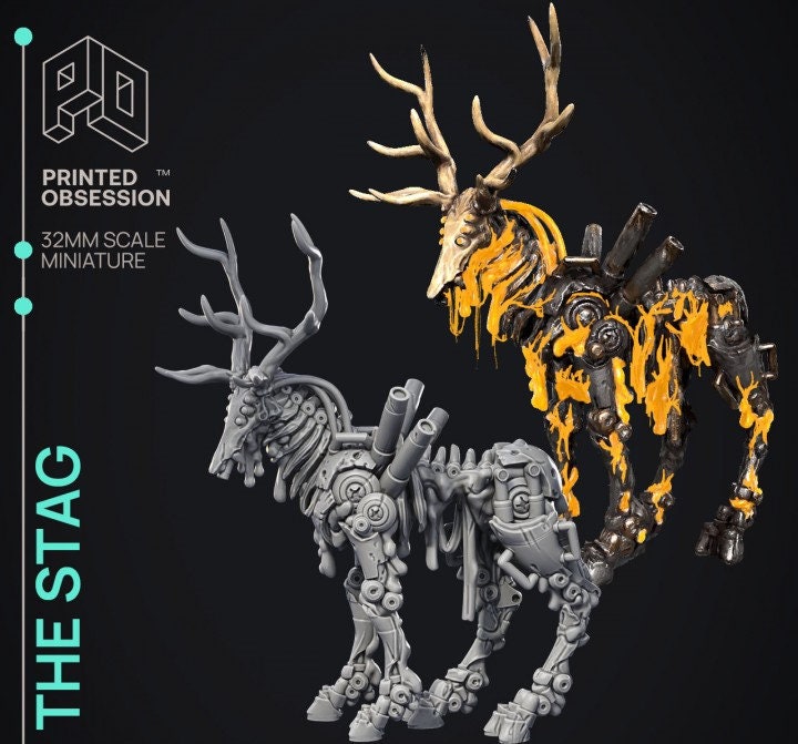 The Stag - Scrap Waste Creatures by Printed Obsession