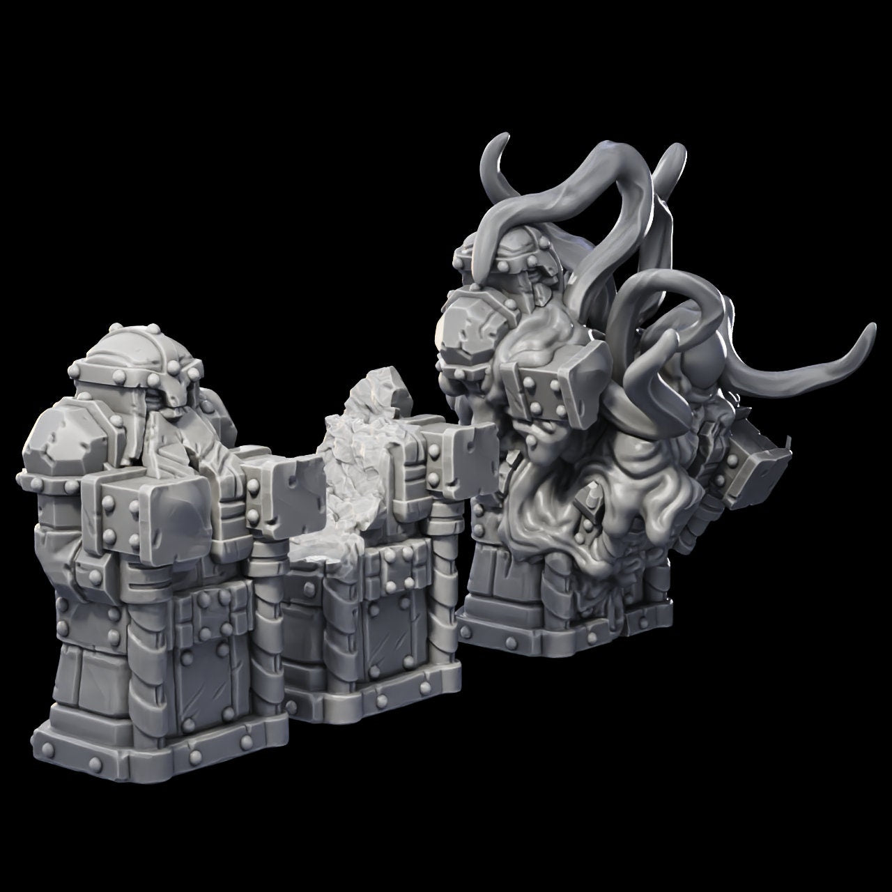 Dwarven Statues - Scrap Waste Creatures by Printed Obsession