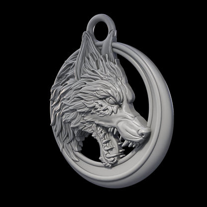 Lunar Wolf Talisman - The Talisman Collector by Printed Obsession