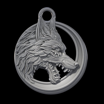 Lunar Wolf Talisman - The Talisman Collector by Printed Obsession